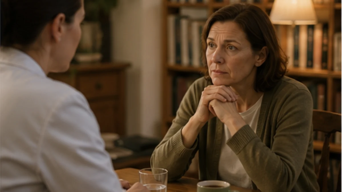 Ärztliche Beratung zur Entscheidung über Hormonersatztherapie